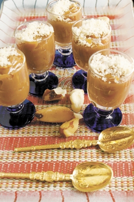 Chocolate, leite condensado, creme de leite e castanhas: hummmmmm!